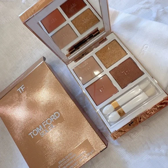 LIMITED EDITION Tom Ford Soleil de Feu Eye Color Quad 01 ISLAND HAZE - Picture 3 of 6